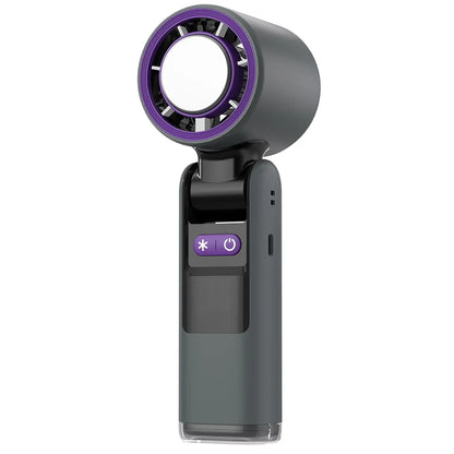 4000mAh Rechargeable Handheld Turbo Fan 199 Gear Wind Speed Semiconductor Refrigeration Cooling Fan Portable Personal Fan