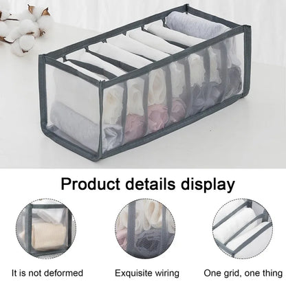 Closets Clothes Organizer Foldable Clothing Underwear Jeans Storage Box Drawer Organizer with Handles Wardrobe OrganizersDivider